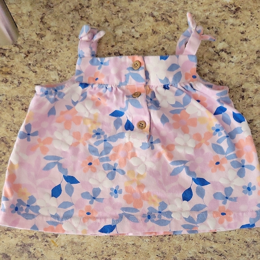 Carter's Pink and Blue Floral Baby Top